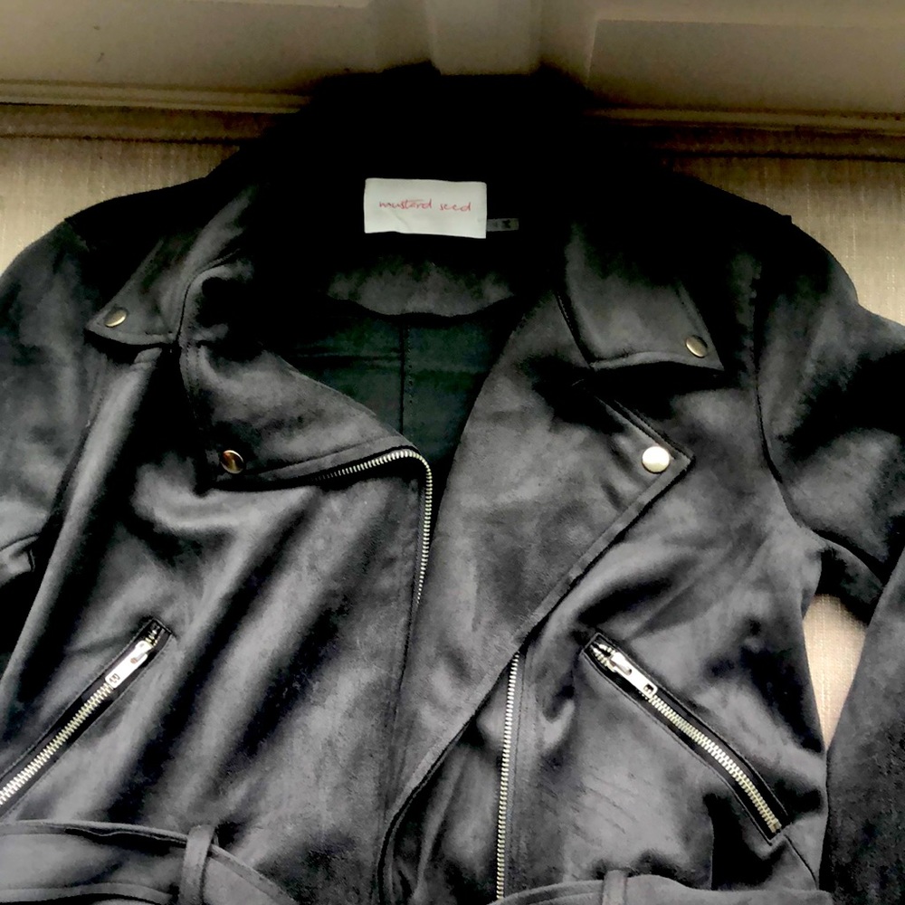Suede gray jacket size M